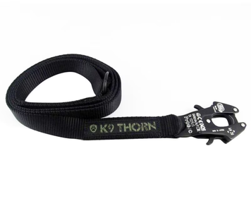 Поводок/темляк K9 Thorn с карабином FROG KONG 150/200см Черный 0108-16 BLK-L фото